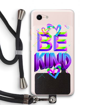Be Kind: Pixel 3 XL Transparant Hoesje met koord