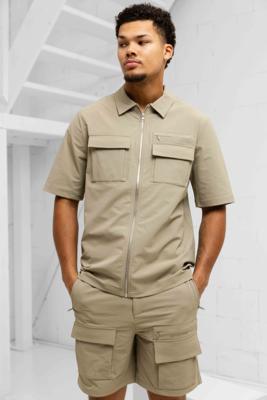 Off The Pitch Utility Maze Zomerset Heren Beige - Maat S - Kleur: Beige | Soccerfanshop