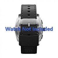Horlogeband Fossil FS4731 Leder Zwart 24mm