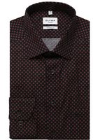 OLYMP Tendenz Modern Fit Overhemd bordeaux, Motief - thumbnail