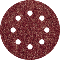 Wolfcraft hechtschuurschijven | korund | k80 | geperforeerd | ø125mm | 5 stuks - 2070000