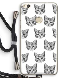 Kitten: Huawei Ascend P8 Lite (2017) Transparant Hoesje met koord