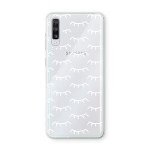 Wimpers: Samsung Galaxy A70 Transparant Hoesje