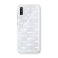 Wimpers: Samsung Galaxy A70 Transparant Hoesje