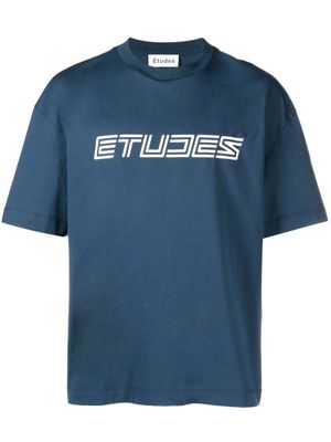 Études Studio t-shirt Railway Spirit en coton biologique - Bleu