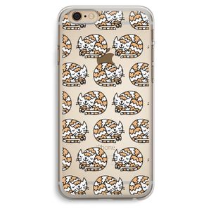 Slapende poes: iPhone 6 Plus / 6S Plus Transparant Hoesje