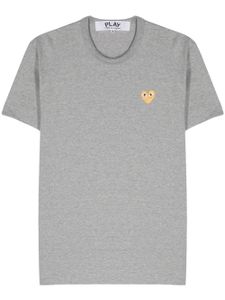 Comme Des Garçons Play t-shirt en coton à patch cœur - Gris