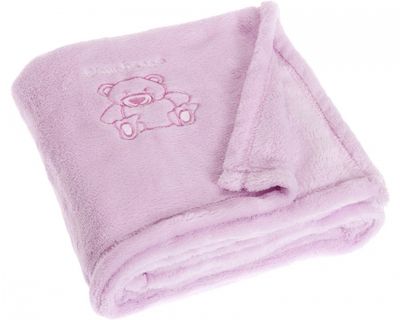 Playshoes fleecedeken beer 75 x 100 cm lichtroze Playshoes fleecedeken beer 75 x 100 cm lichtroze