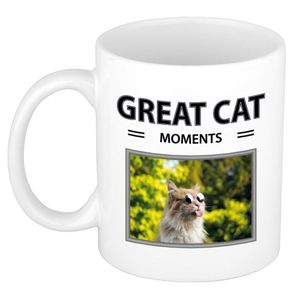 Foto mok rode kat beker - great cat moments cadeau katten liefhebber