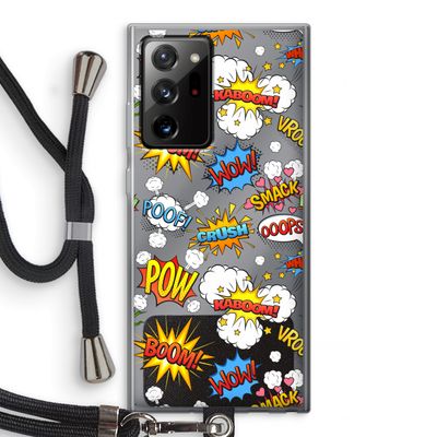 Pow Smack: Samsung Galaxy Note 20 Ultra / Note 20 Ultra 5G Transparant Hoesje met koord