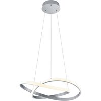 LED Hanglamp - Hangverlichting - Trion Corcy - 27.5W - Warm Wit 3000K - Dimbaar - Rond - Mat Nikkel - Aluminium - thumbnail