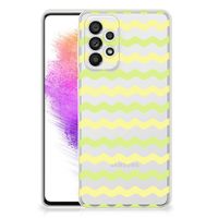 Samsung Galaxy A73 5G TPU bumper Waves Yellow - thumbnail