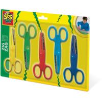 Ses zigzag scharen set a 5 stuks