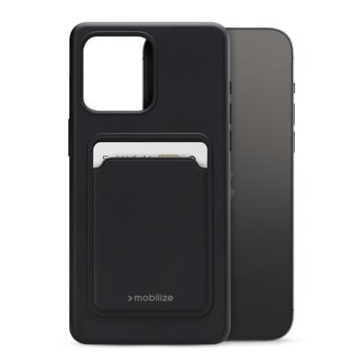 Mobilize Rubber Gelly Card Case Apple iPhone 14 Pro Max Matt Black