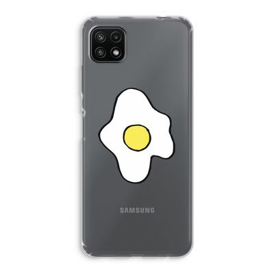 Spiegelei: Samsung Galaxy A22 5G Transparant Hoesje