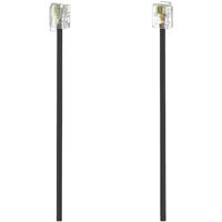 Hama Modulaire kabel, stekker 6p4c - stekker 6p4c, 3 m Kabel Zwart