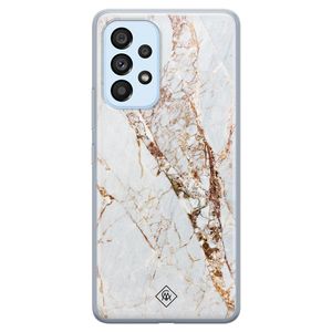 Samsung Galaxy A33 siliconen hoesje - Marmer goud