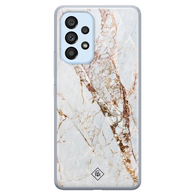 Samsung Galaxy A33 siliconen hoesje - Marmer goud