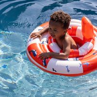 Swim Essentials 2020SE153 babyzwemband PVC Rood, Wit Zwemband - thumbnail