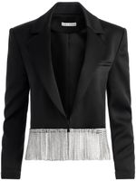 alice + olivia veste Shan à franges - Noir