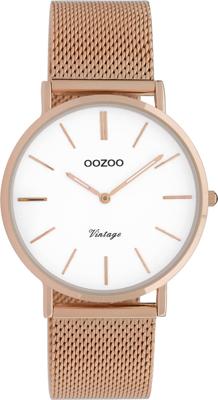 OOZOO Timepieces Horloge Vintage Rosé/Wit | C9918