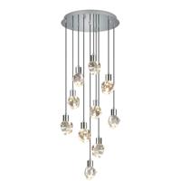 LED Hanglamp - Trio Select Verano - incl. 10x SMD. 5.5 Watt - Dimbaar - Aanpasbare Lichtkleur - Hoogte Aanpasbaar - IP20 - Chroom - Metaal