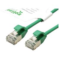 ROLINE GREEN F/UTP DataCenter Patchkabel Cat.6A (Class EA), LSOH, extra dun, groen, 1,5 m - thumbnail