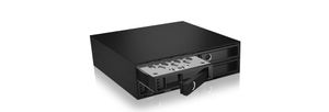 ICY BOX CY BOX IB-2242SSK Back Plane für 4x 2,5 SATA/SAS Festplatten/SSDs in 1x 5,25 S Bevestigingsframe voor 2,5 inch harde schijf
