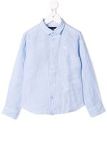 Emporio Armani Kids chemise en lin - Bleu - thumbnail