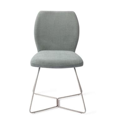 Jesper Home Ikata eetkamerstoel Breezy Blue beehive steel