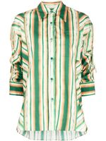 3.1 Phillip Lim chemise rayée à manches longues - Vert - thumbnail