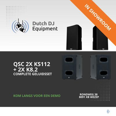 QSC geluidsset 2x K8.2 + 2x KS112