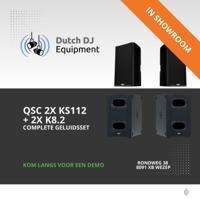 QSC geluidsset 2x K8.2 + 2x KS112