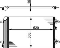 Condensor, airconditioning AC358000S