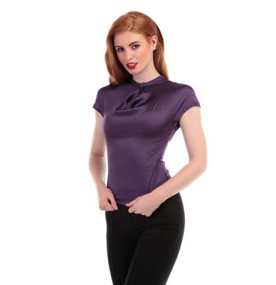 Phoebe Satin Top Purple-36 (NL) /10 (UK) | 38% korting
