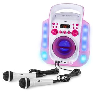 Fenton SBS30P draagbare karaoke set met Bluetooth, CD+G en microfoons