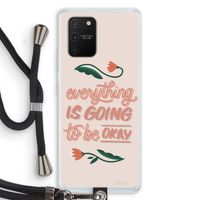Optimistic flower girl: Samsung Galaxy S10 Lite Transparant Hoesje met koord