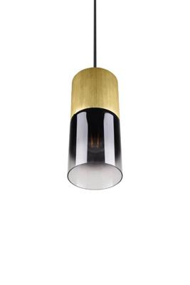 Trio HanglampRobin pendel hout met zwart - 310600154