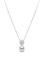 Yoko London collier Starlight en or blanc 18ct serti de perles des mers du sud et diamants - Argent - thumbnail