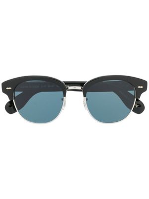 Oliver Peoples lunettes de soleil teintées à monture carrée - Noir