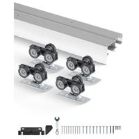 VEVOR Schuifdeurrailset Hardware Dubbele rails 1524mm Schuifdeursysteem