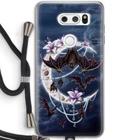 Vleermuizen Maan: LG V30 Transparant Hoesje met koord