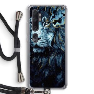 Darkness Lion: Xiaomi Mi Note 10 Transparant Hoesje met koord