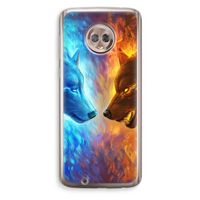 Fire & Ice: Motorola Moto G6 Transparant Hoesje
