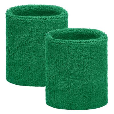 Groene pols zweetbandjes 2 stuks