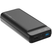 RealPower PB-30k PD powerbank 30000 mAh Zwart