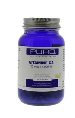 Puro Vitamine D3 25mcg 300Capsules