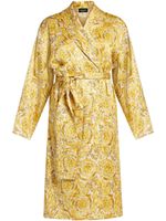 Versace robe de chambre à imprimé Barocco - Jaune - thumbnail