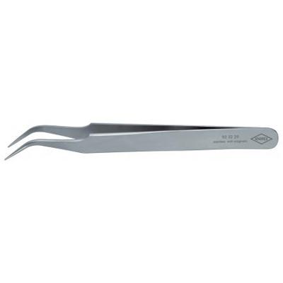 Precisiepincet lengte 120 mm 45graden gehoekt roestvrij, antimagnetisch KNIPEX