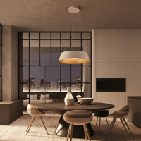 Lyora HanglampAlba wit Ø 42cm - 9345655